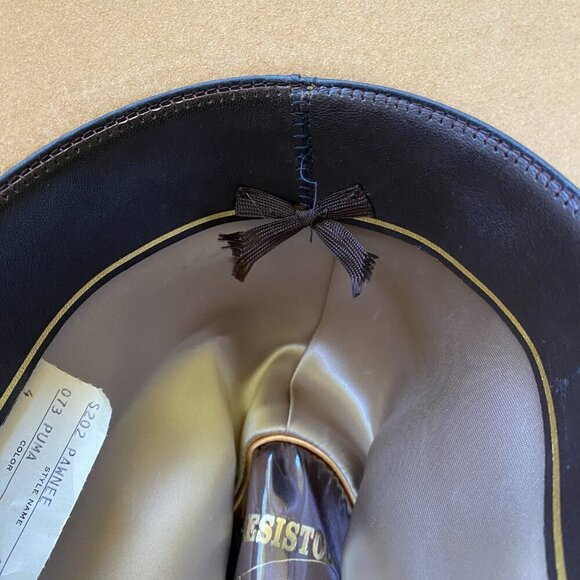 Resistol Pawnee Puma Western Hat Size 6 5/8 Tan Wool Felt Vintage Cowboy Hat - Picture 11 of 12